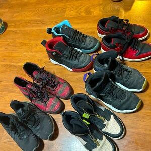 Nike, Adidas, Vans, Jordans range sizes from 8-9.5 All used